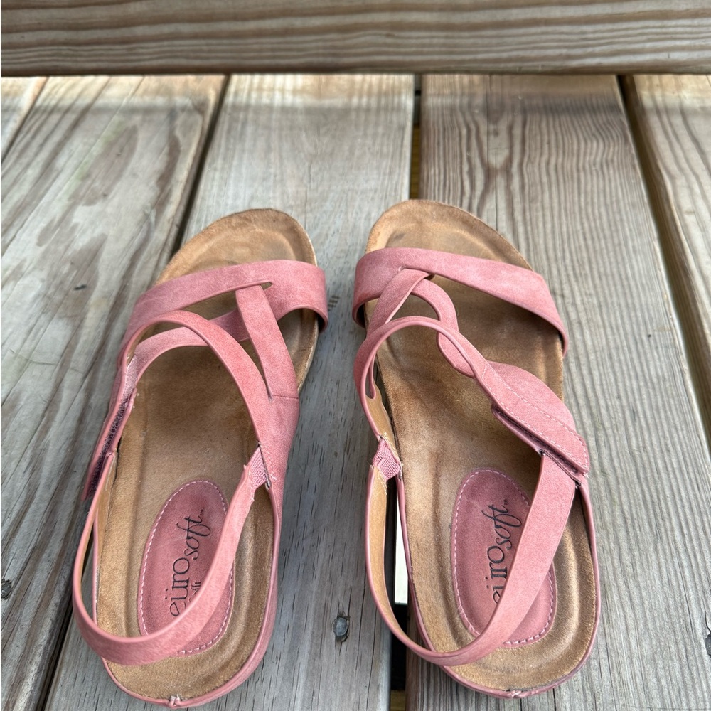 Eurosoft Chicco Women's Gianetta Cross-Strap Sandals Sz 7.5M - Picture 4 of 8